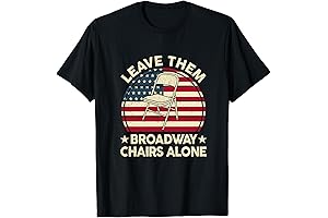 Let Broadway Chairs Alone Vintage USA Flag Leave My Son Alone T-Shirt