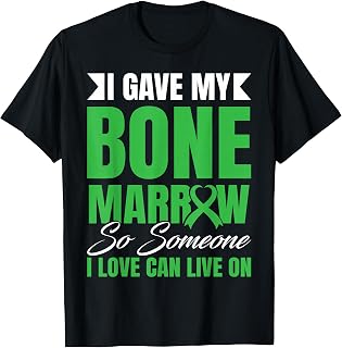 Bone Marrow Transplant Warrior Bone Marrow Cancer Donation T-Shirt