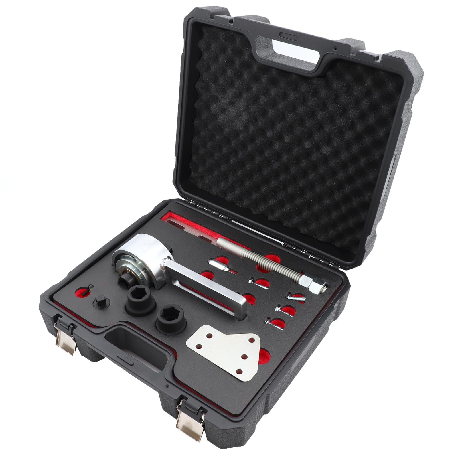Juego de 14 Multiplicadores de par compatible con Ford 1.0 2.0 EcoBoost Duratec Motores, Amplificador de par de Torsión 1:5, Herramienta para Desmontar la polea del cigüeñal 303-1611 303-1611-01