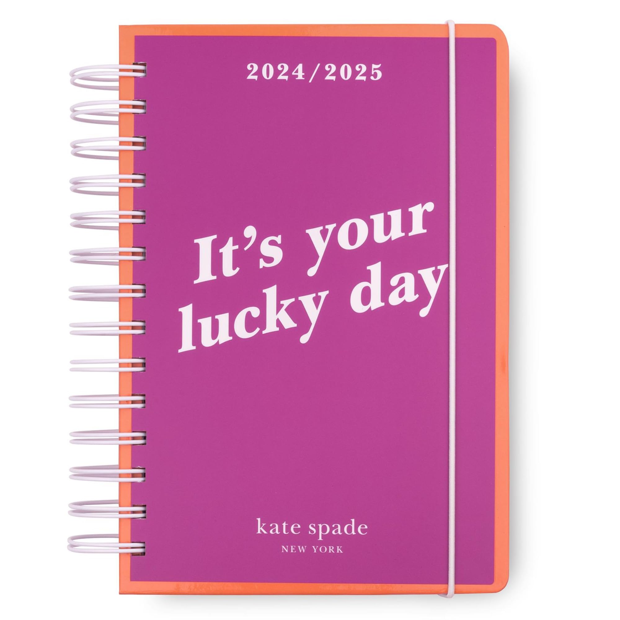 kate spade new york 2024-2025 Planner: Weekly & Monthly, Medium, Hardcover Spiral, Daily Planner with Monthly Calendar