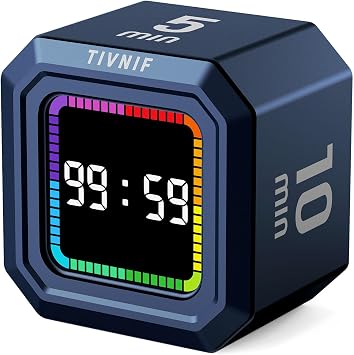 Kitchen Timer Visual Timer for Kids Color Display Gravity Sensor Cube