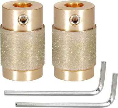 2 Pcs 3/4" Diamond Copper Grinding Wheel, Glass Grinder Bit Set, 0.67 in Diameter, for Glass, Tile, Stone with Hex Screwdrivers