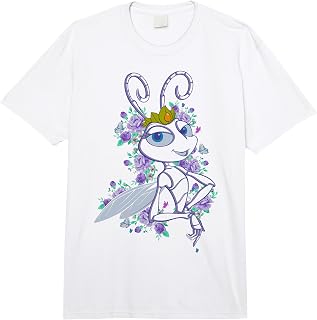 Disney Pixar A Bug's Life Queen Atta Floral Comfort Colors Adult Heavyweight T-shirt
