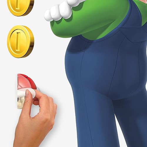 Miniatura 4 de RoomMates RMK5223GM Super Mario, Luigi y Mario - Calcomanías de pared para despegar y pegar