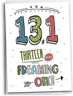 Congratulations on Finishing a Half Marathon Greeting Card | 13.1 Miles | Running Inspired