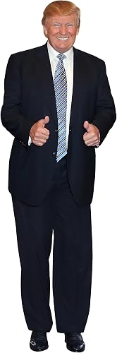 Aahs Engraving President Donald Trump Life Size Carboard Stand Up (Blue)
