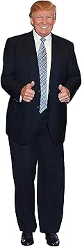 aahs!! Engraving Donald Trump Stand Up | Cardboard Cutout | 6 feet Life Size Standee Picture Poster Photo Print of President | Blue Tie