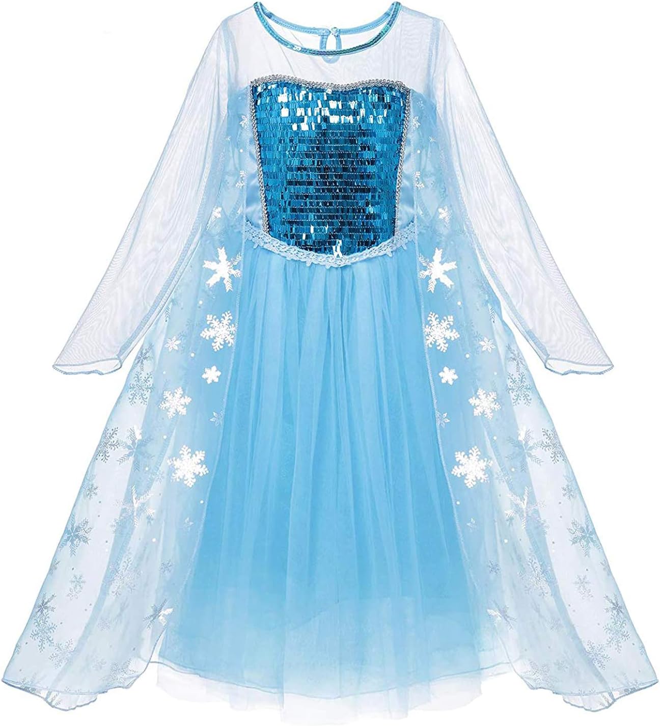 Generic Snow Queen Dress Princess Girls Dress Kids Costume Kids Dress