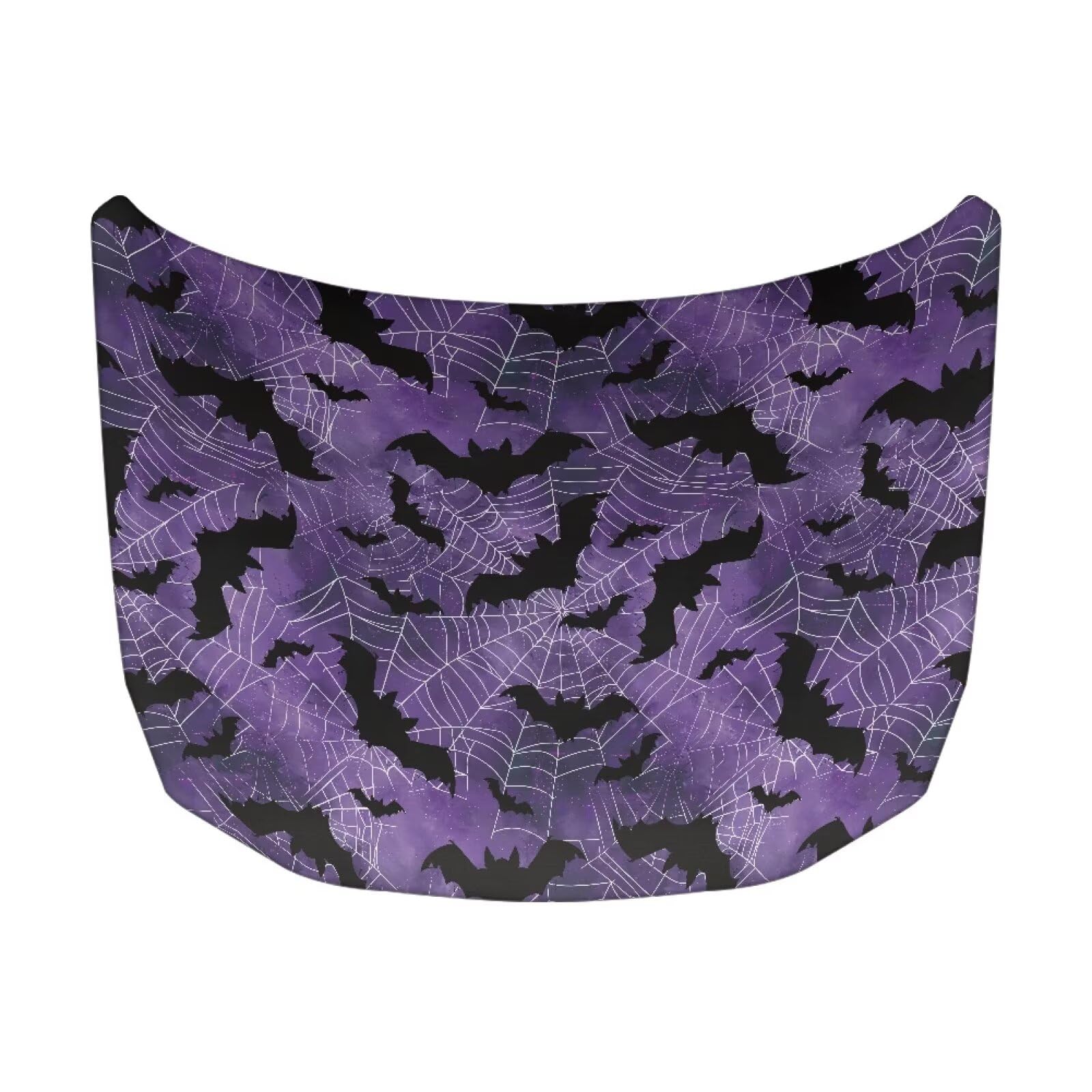 Car Hood Cover Protector Bat Spider Web Print Waterproof Car Hood Wrap Blanket Auto Flag Automotive Halloween Exterior Accessories for Sedans SUVs Pickups Trucks Jeeps