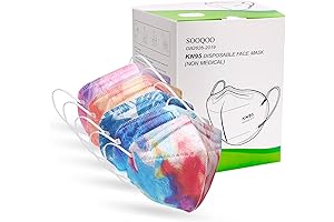 50Pcs Tie Dye Disposable Face Masks for Adults