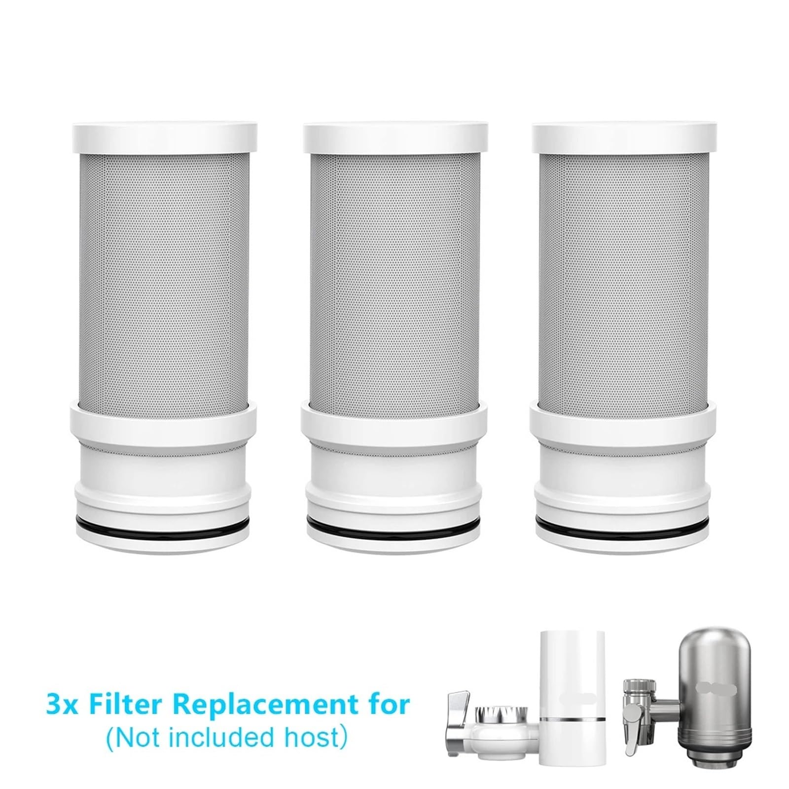 Paquete De 3 Cartuchos De Repuesto For Filtro De Agua De Grifo For Purificadores De Agua Estándar
