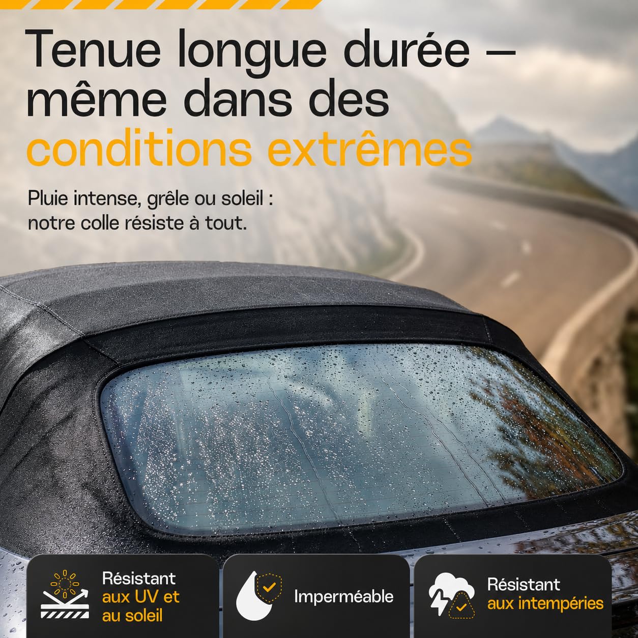 Kit de Réparation de Vitre Arrière pour Capote de Cabriolet