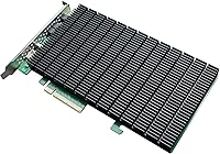 Vista 3 de Highpoint Technologies Controlador RAID de arranque NVMe M.2 SSD6204A de 4 puertos para VMware ESXi y sistemas de virtualización, verde