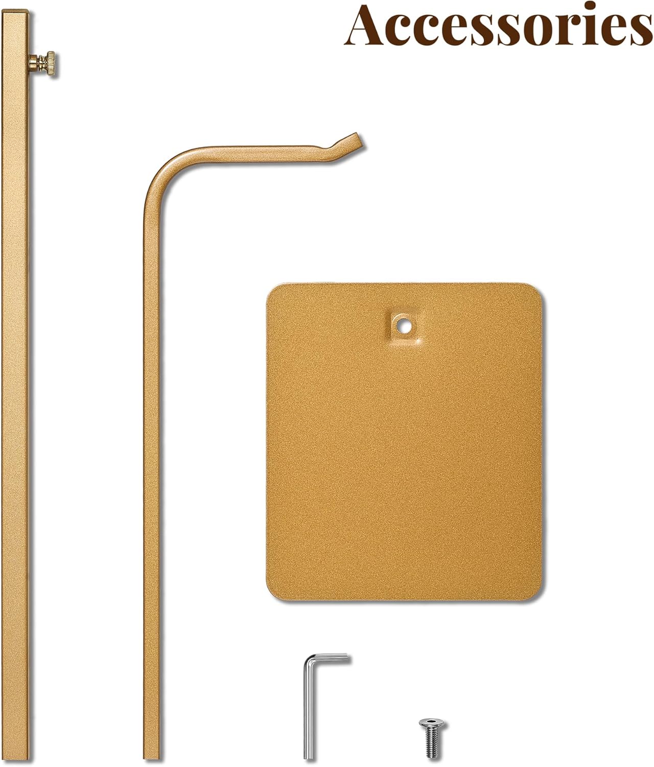 niffgaff 4 Pack Adjustable Purse Holder: Handbag Display Stand, Hanger Rack for Bags, Purses and Wreaths, Tabletop Closet Desk Retail Vendor Display Stand, Gold - Image 7