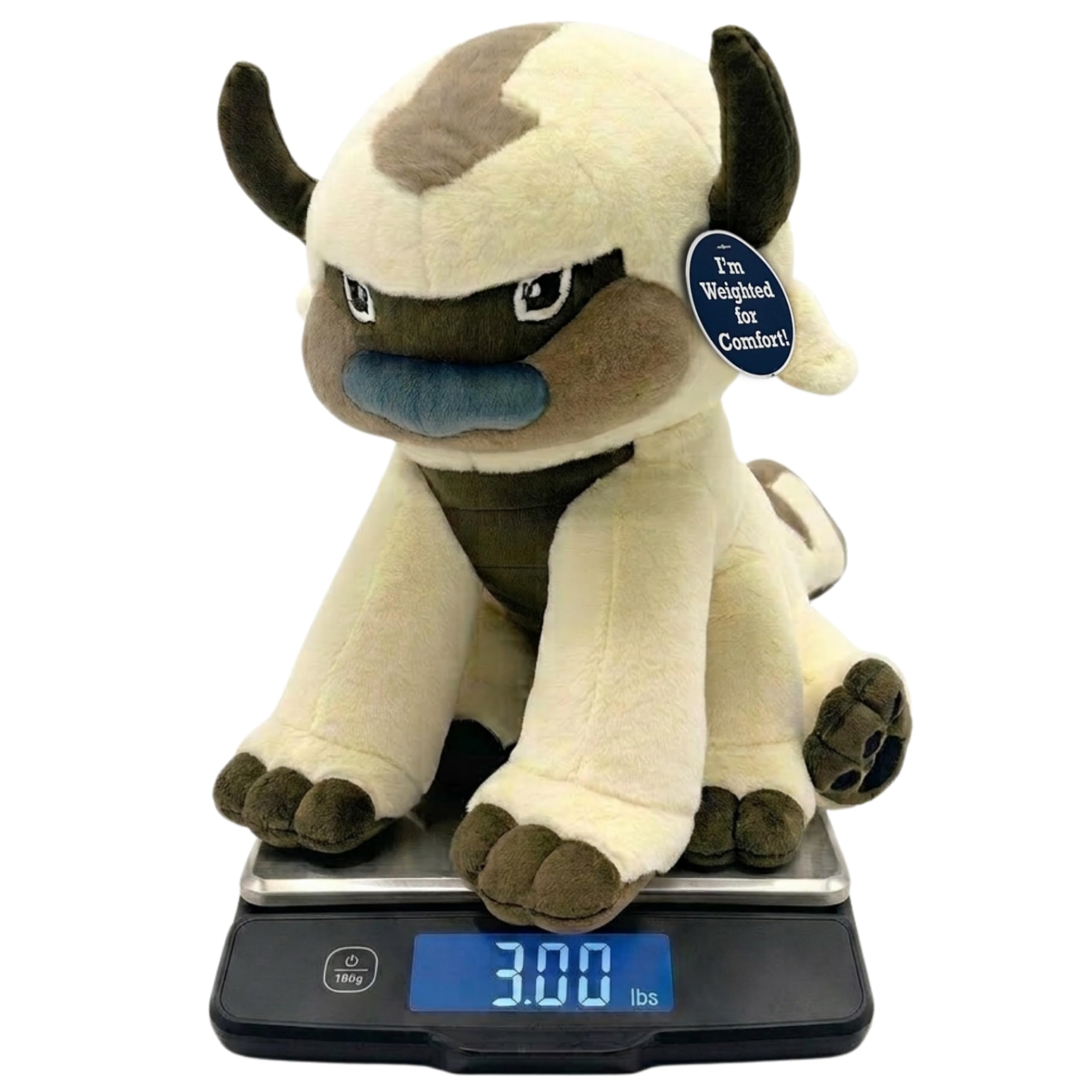 Franco Avatar Appa Weighted Cuddle Pillow, 3lb Soft Plush & Cozy Pilow for Sensory Comfort, 15" Tall (Officially Licensed Product)