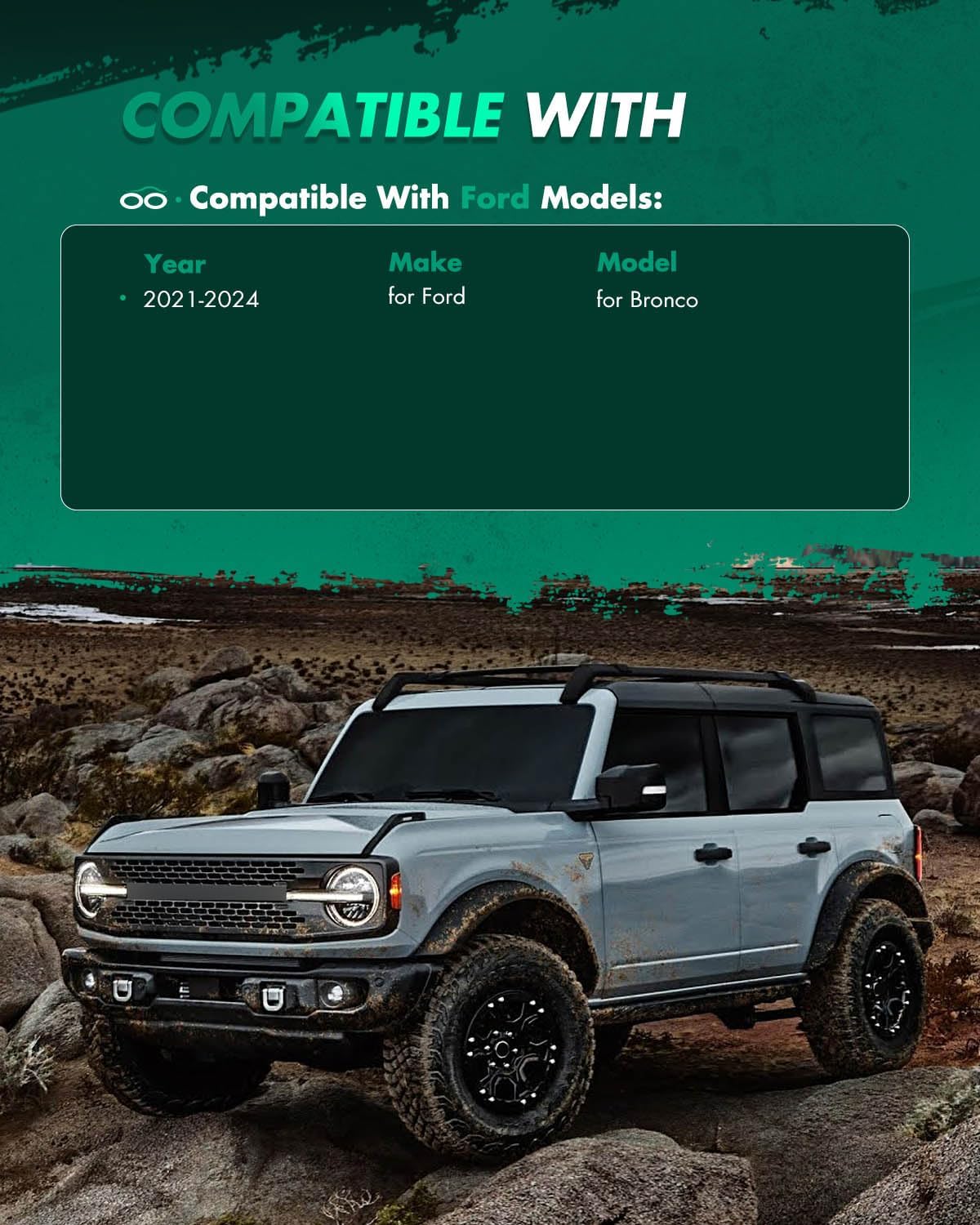 SCITOO 2" Lift Kit for 2021-2024 for Ford Bronco 4WD