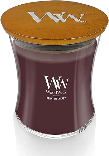 Vista 56 de WoodWick Hinoki Dahlia - Vela mediana en frasco, con forma de reloj de arena, cera de mezcla de soja prémium, mecha de madera Pluswick Innovation