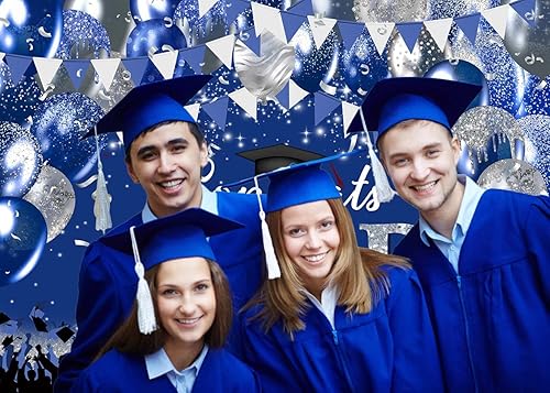 Miniatura 3 de Congrats Grad - Telón de fondo de clase de 2023, felicitación, fiesta de graduación, fotografía, fondo, gorra de soltero, celebración de graduación,