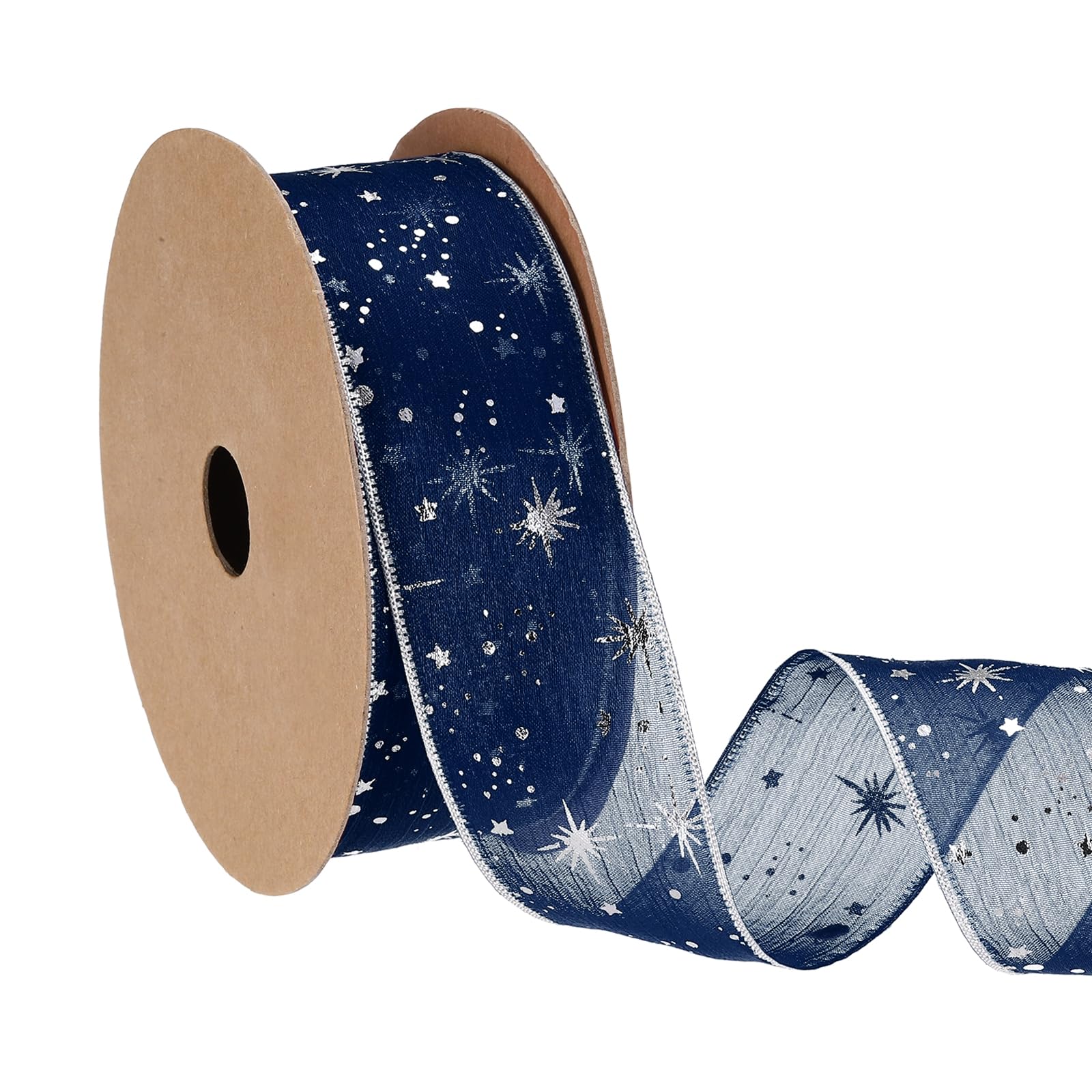 PATIKIL Organza Star Ribbon Wired