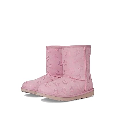 UGG Kids Classic II Iridescent Stars (Little Kid/Big Kid) Girls Shoes Dusty Orchid/Pink Iridescent