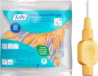 TePe Interdentalbürste, Extra Soft, Orange, 0,45 mm/ISO 1, 20 Stk., Zahnreinigung, Plaque-Entfernung, effektive Reinigung zwischen den Zähnen, für kleine Zahnzwischenräume