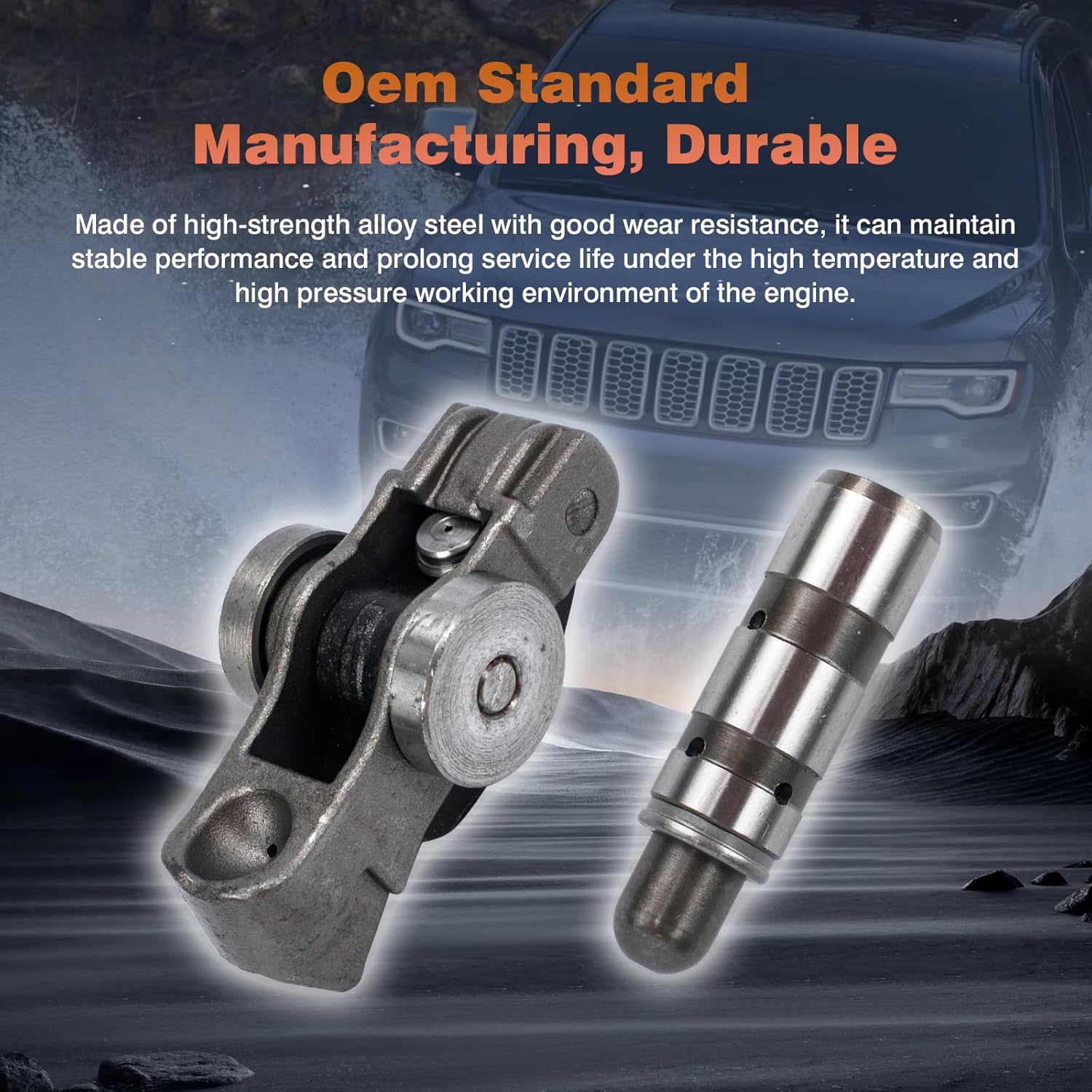 12PCS Intake Lifter & Rocker Arm Replacement for Dodge Challenger Charger Journey for Chrysler 300 for Jeep Wrangler for Ram 1500 3.6L 2016-2024 Replace 5047979AA, 5047896AD (12PCS)