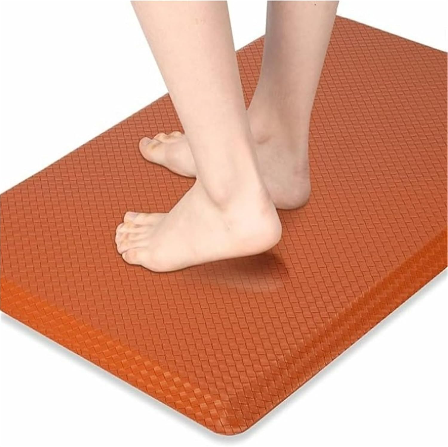 PUクッション入り非疲労スタンディングキッチンフロアマット、パッド入り防水、快適パッド入りデスクオフィスマットリバウンドオフィスマッ