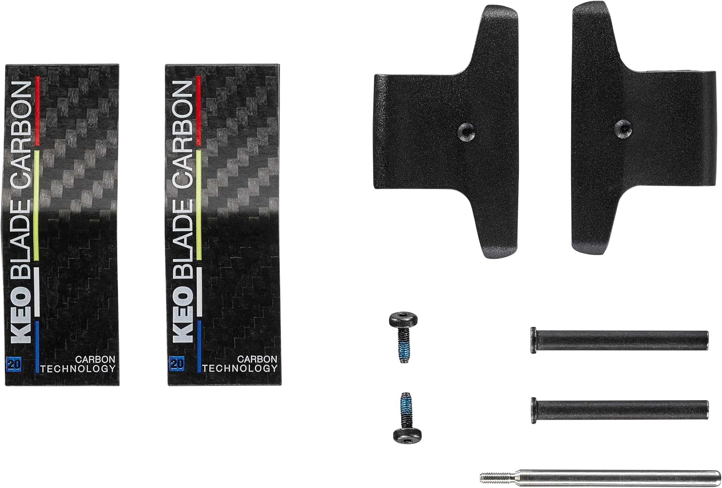 LOOK Cycle - Blade Kit, KEO Blade Carbon - Blade Kit for KEO Blade Carbon, Ceramic and Titanium Pedals - Replacement Blade and/or Tension Adjustment