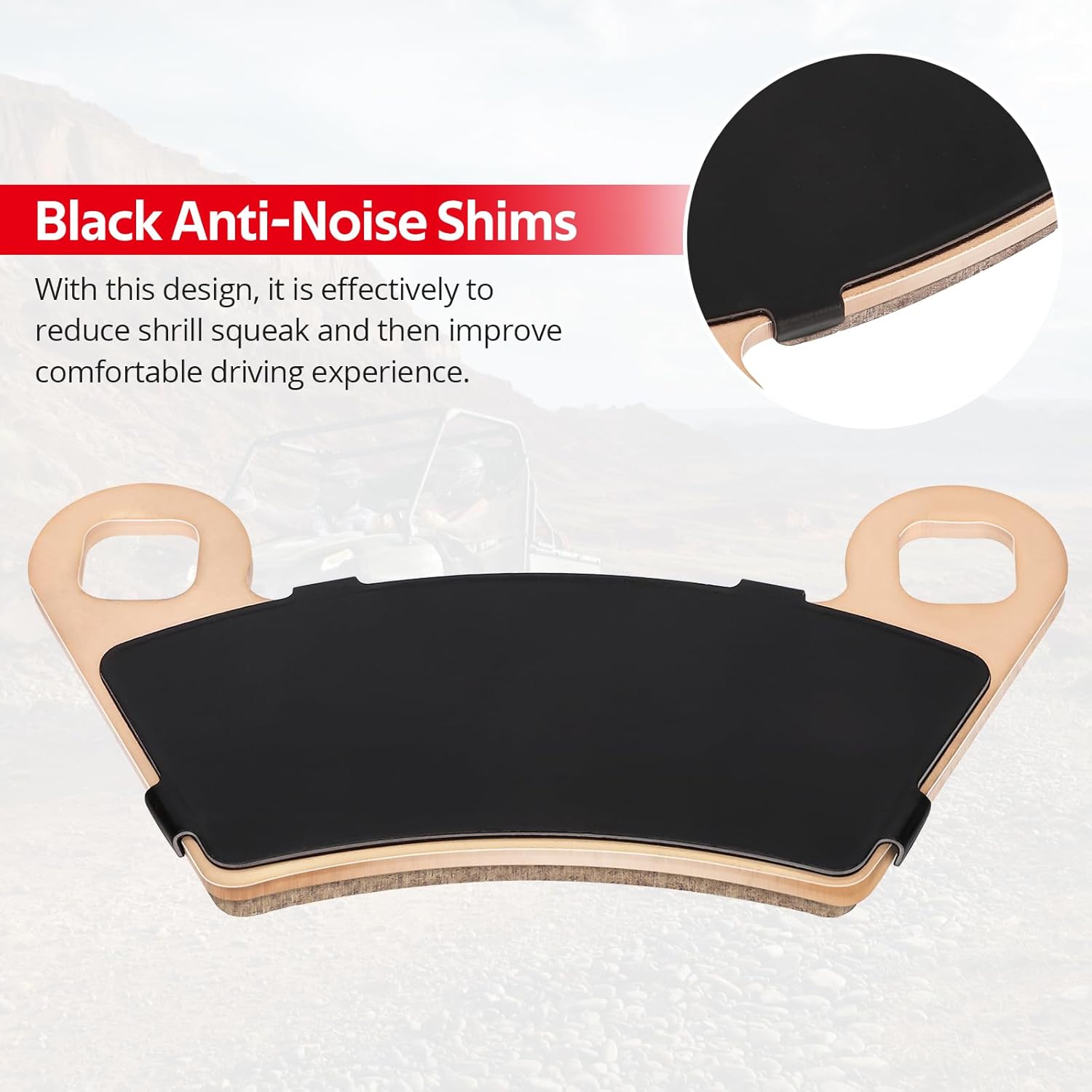 Front Rear Brake Pads Sintered for Ranger 400 425 500 570 700 ETX TM 800-Midsize M1400 OEM# 2202413 1910514 2206255 2202097
