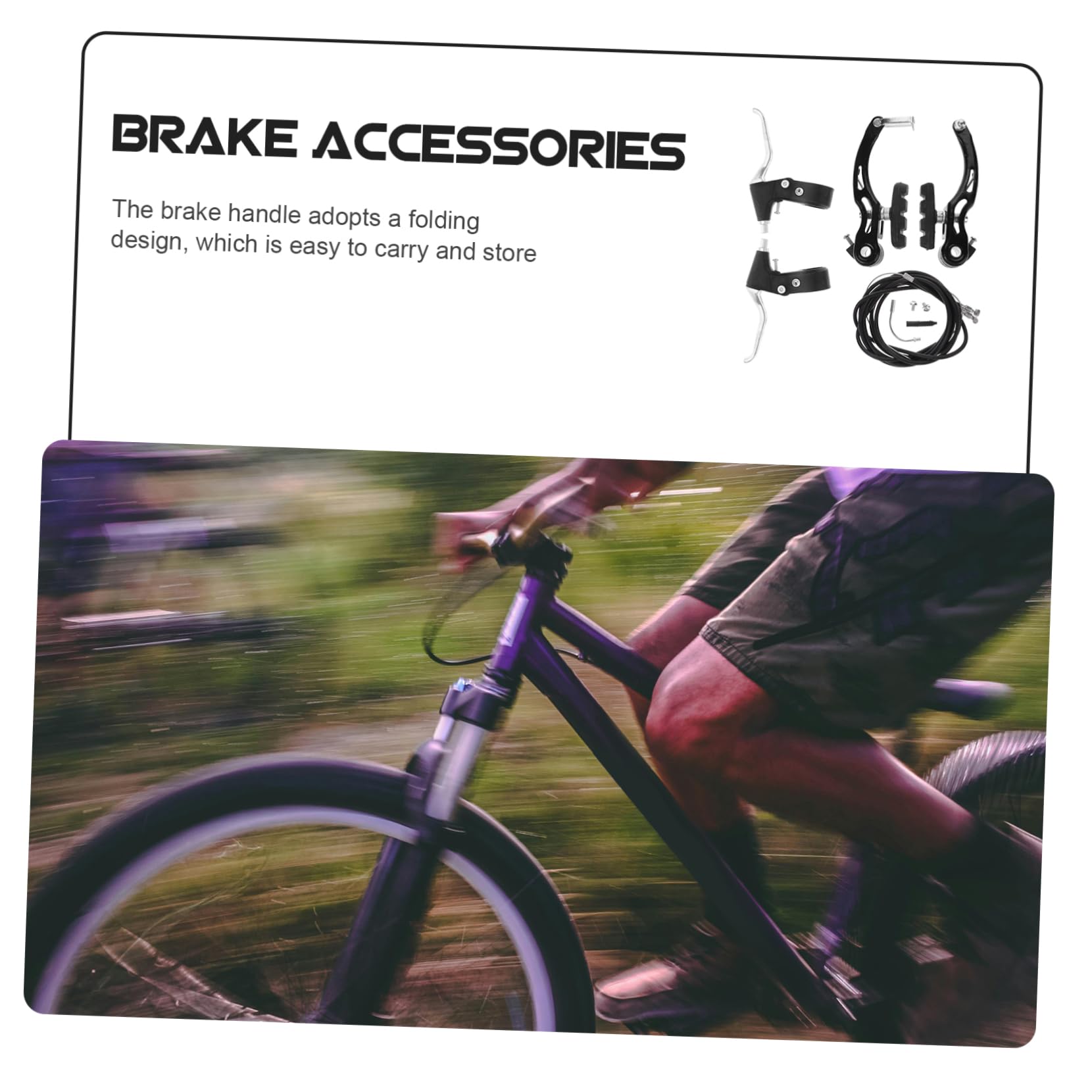 Freno Bicicleta De Freno Disco Mecánico Palancas Plegables Robusto Seguro