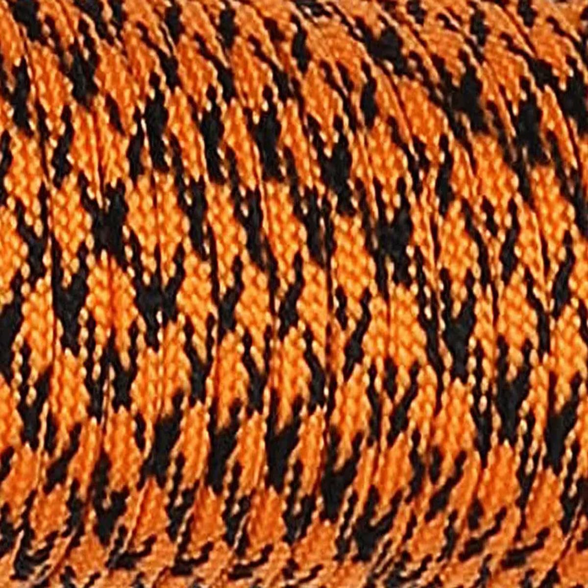 Corde d'arrimage, Corde paracorde en polyester 4 mm 9 brins multicolore 5-30 mètres(Blackorange,20 meters)