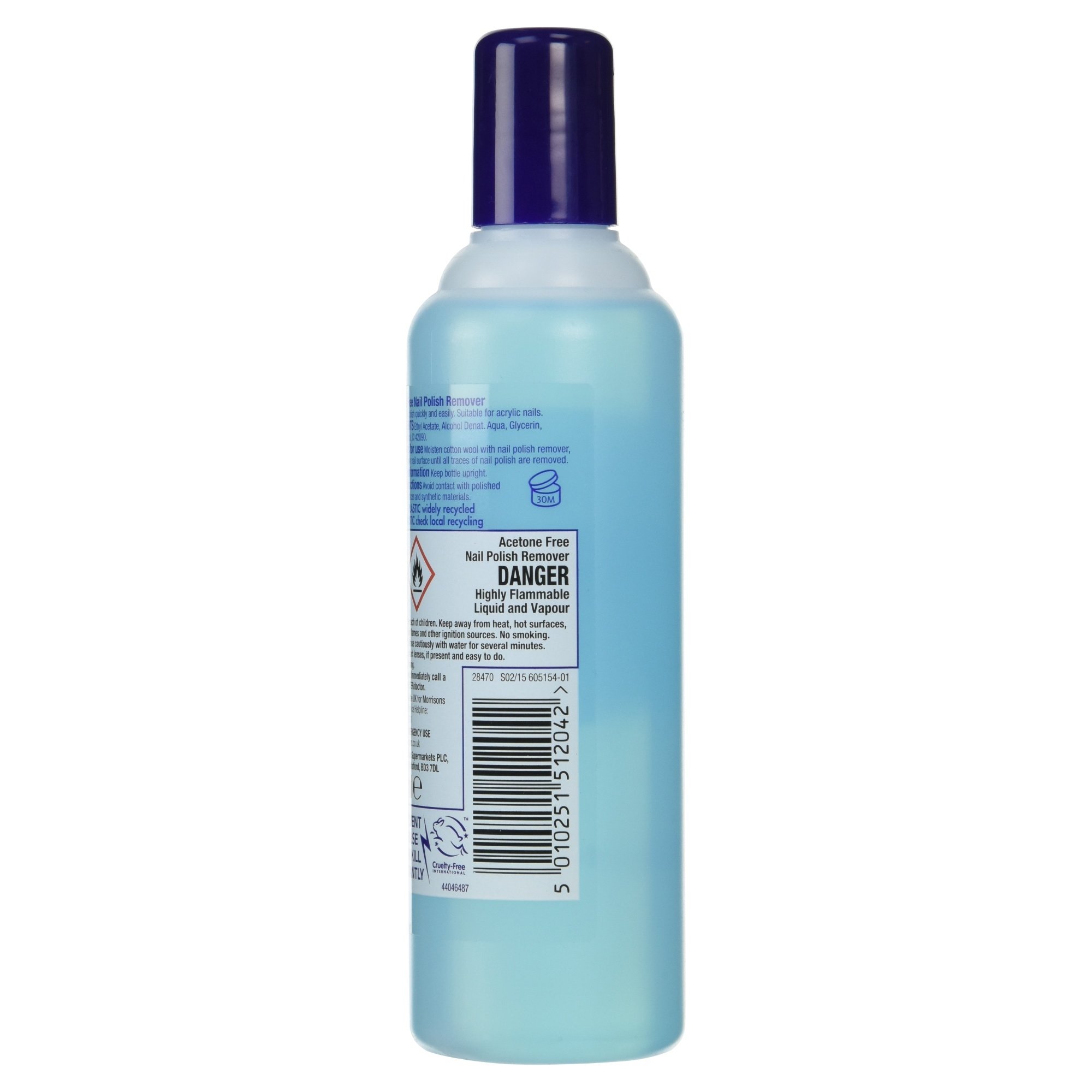 Morrisons Acetone Free Nail Polish Remover, 250ml Buy Online in United Arab Emirates at