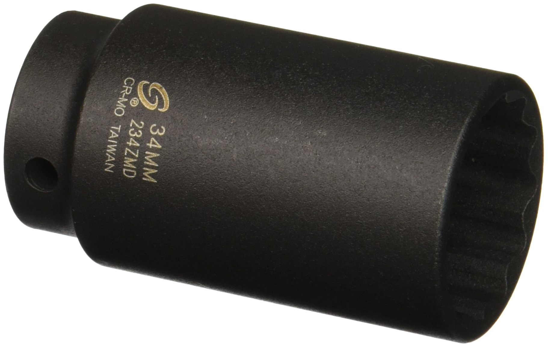 Sunex 1/2" Antrieb 34mm 12-kant Deep Impact Socket - Chrom-Molybdän-Stahl, Für Starke Schlagarbeiten