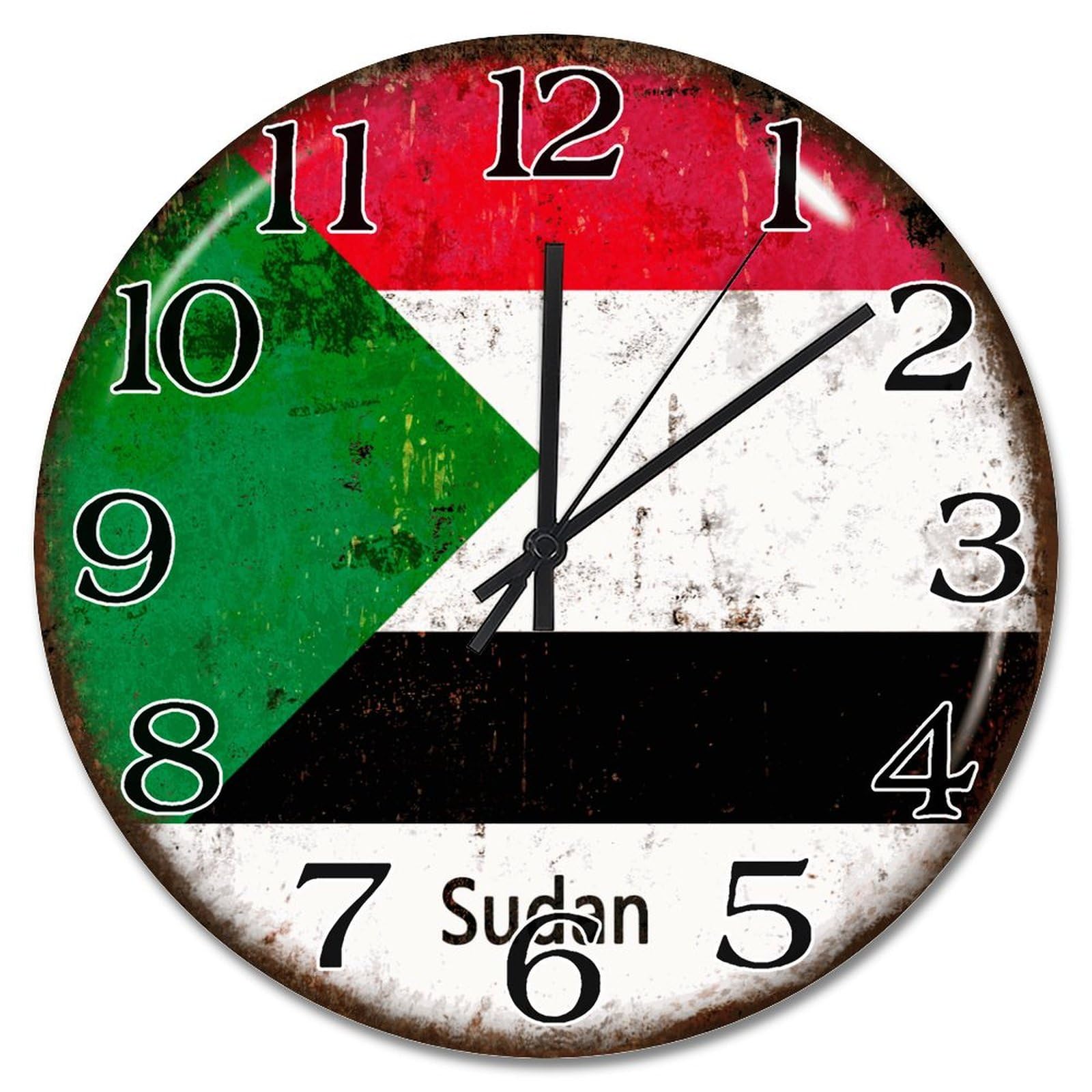 Horloge murale Soudan originale en cadeau idéal pour salon ou cuisine