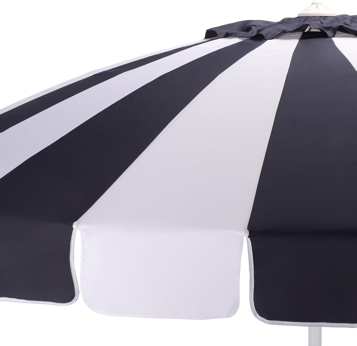 SAFAVIEH Outdoor - Buti 9 FT Patio Umbrella - Crank Lift, Aluminum Frame with White Pole, Weather Resistant for Deck, Backyard, Garden (PAT8027)