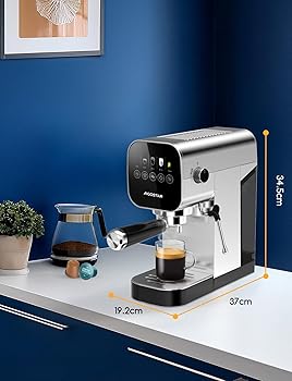 Aigostar Barista Cafetera Espresso y Capuccino 0.9L Inox1