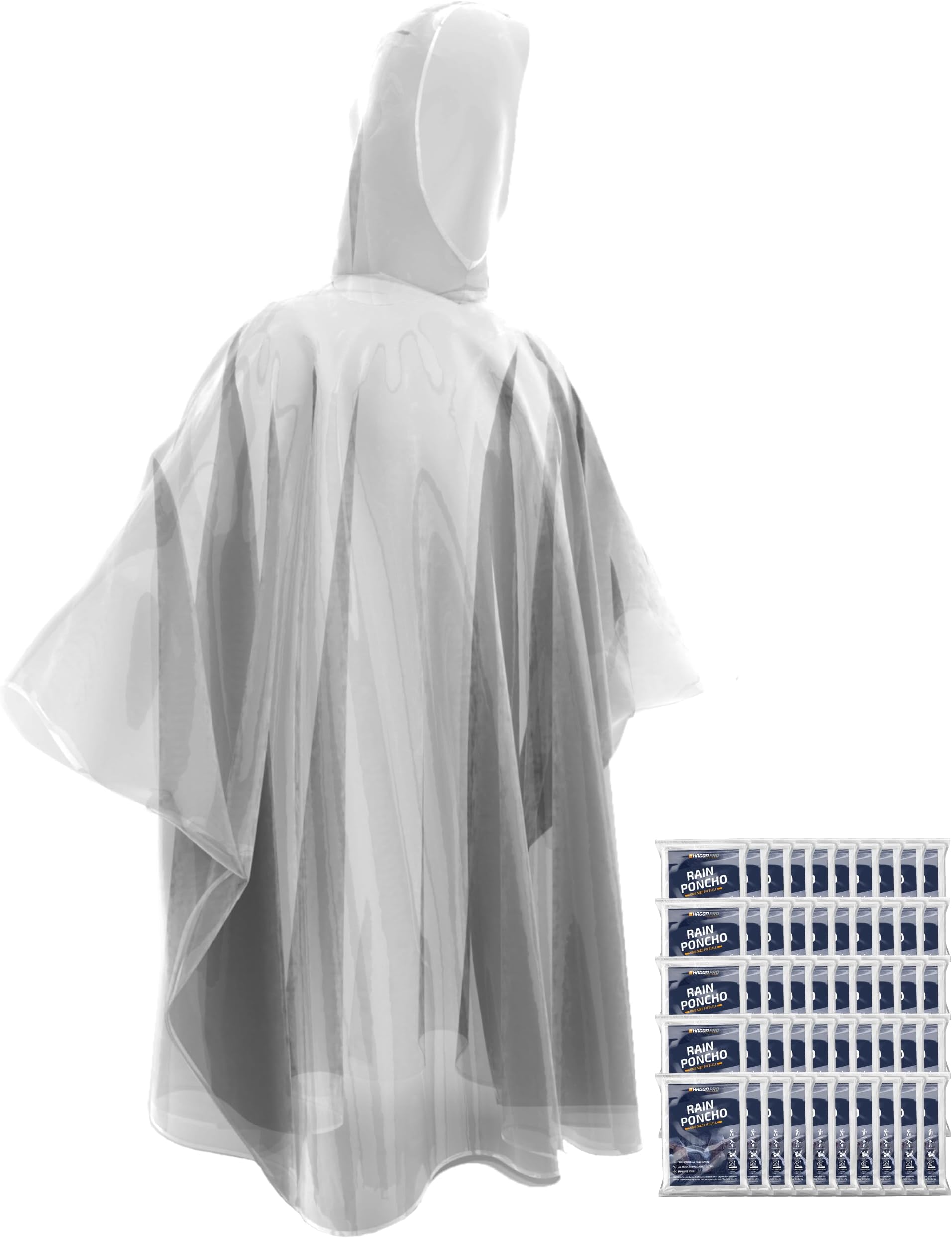 Hagon PRO Unisex Rainponcho poncho (pack of 5)