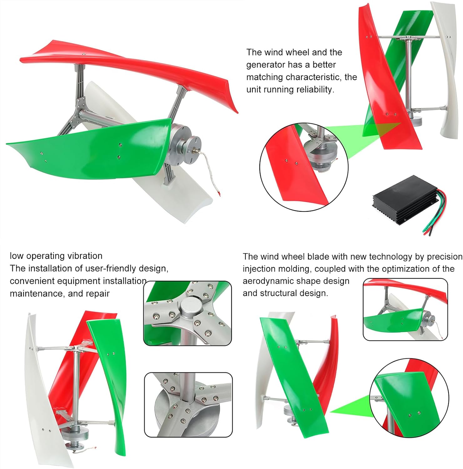 400W Vertical Axis Wind Turbine Generator 12V 24V No Australia | Ubuy