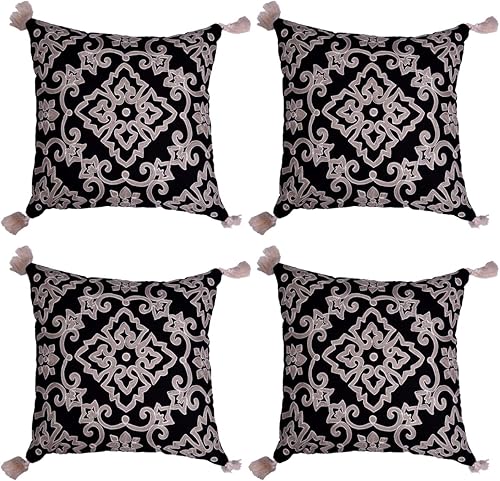 Miniatura 6 de Decozen Funda de almohada bordada para decoración del hogar, para sala de estar, dormitorio, automóvil, oficina, estudio, fundas de almohada con