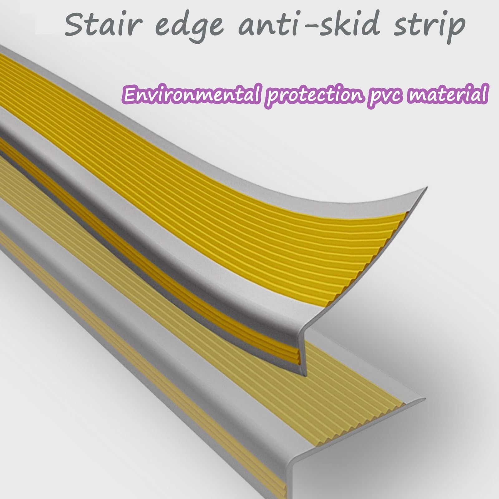 Strisce Antiscivolo Per Scale In Gomma - 5m O 10m X 60mm Autoadesive - Foto 4