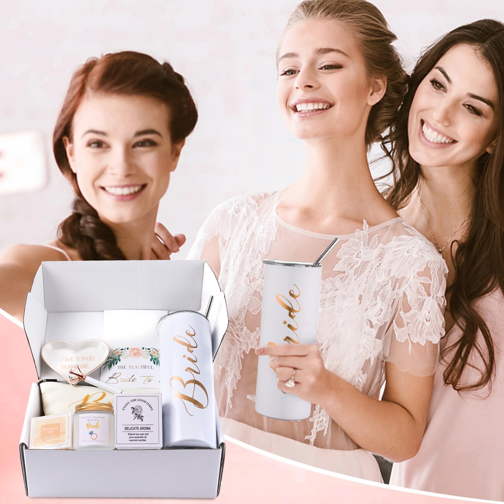 Weinglas "The One Where I'm The Bride" – 340 Ml, Isoliert, Edelstahl, Geschenk Für Braut & Verlobte