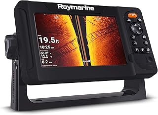 Raymarine Element 7 HV - 7' Chart Plotter with Chirp Sonar, HyperVision, Wi-Fi, GPS, HV-100 transducer, Lighthouse North America Chart, Black (E70532-05-102)