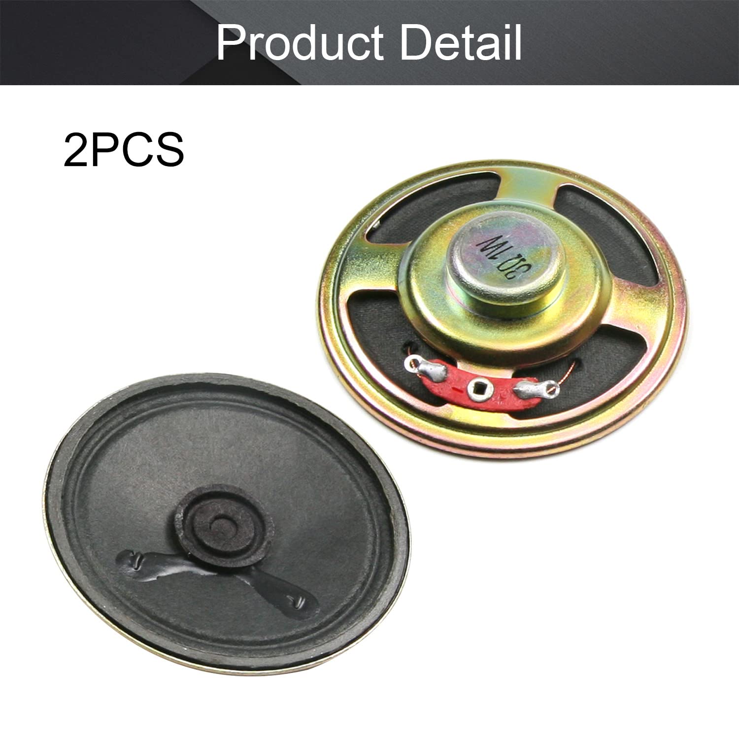 Lot De 2 Haut-parleurs Pleine Fréquence 57 Mm - 12W 4 Ohm - Aimant Puissant Pour Son Immersif - 4