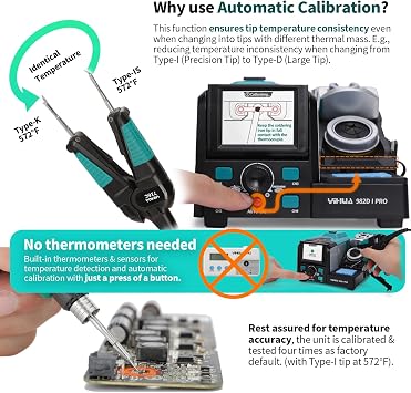 YIHUA 982D-I PRO Single-Channel 2 Tool Hot Tweezers Micro Soldering Station