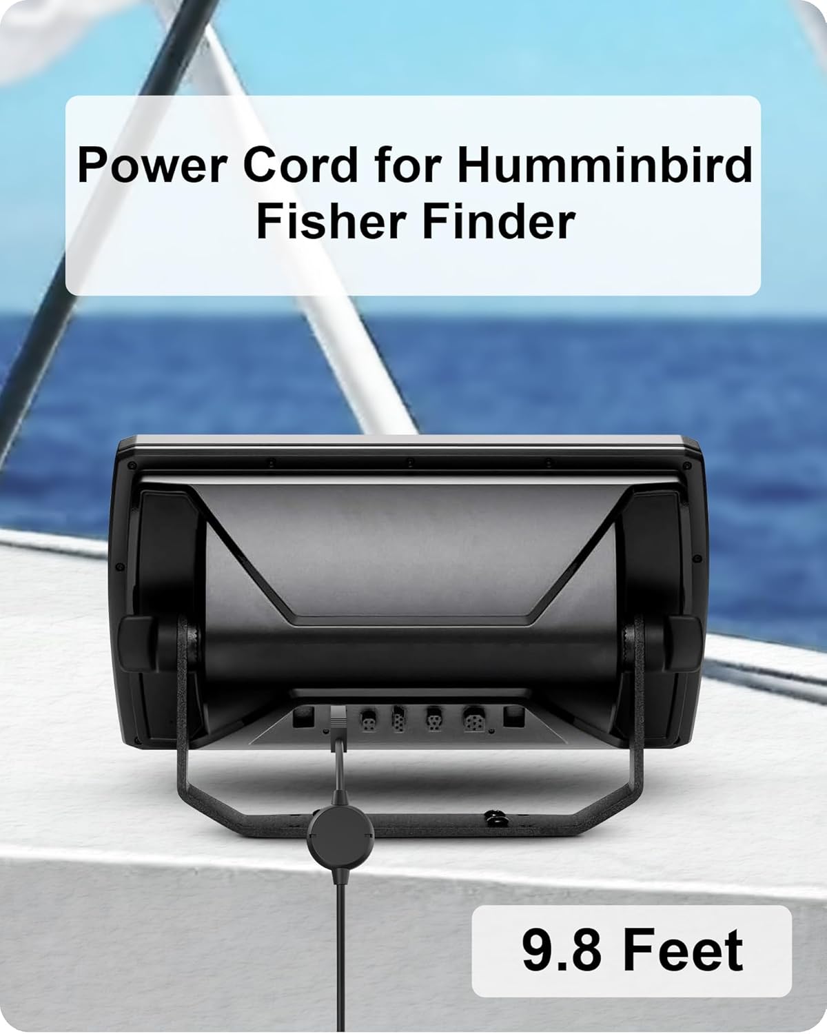 PC11 Power Cord for Humminbird 9.8FT/3M Standard 720057-1 Compatible with Humminbird All Helix, PiranhaMAX and Earlier Models Including 300, 500, 600, 700, 800, 900, 1100 Series Fish Finder