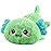 Cuckool Mint Axolotl Stuffed Animals, Microwavable Stuffed Animals Heating Pad for Cramps, Pain Stress Relief, Heatable & Coolable Lavender Scented Plush Toys for Anxiety, Women & Kids Bedtime