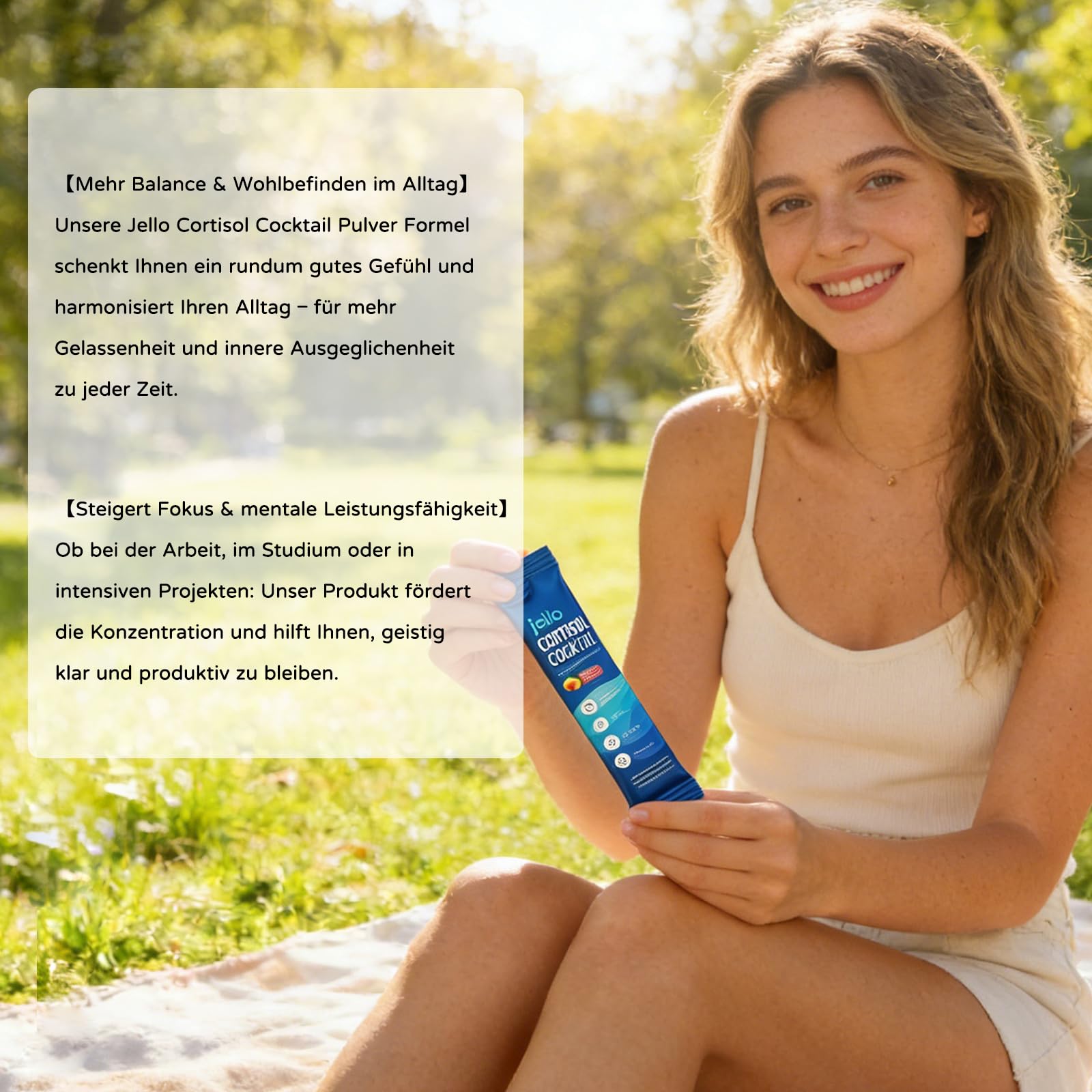 Pulver, Cortisol Senken Abnehmen (1 Beutel) | Upgrade 20 Stück Procalm Pulver, Konzentration Steigern, Stress Natürlich Reduzieren, Cortisol Balance, für Männer und Frauen