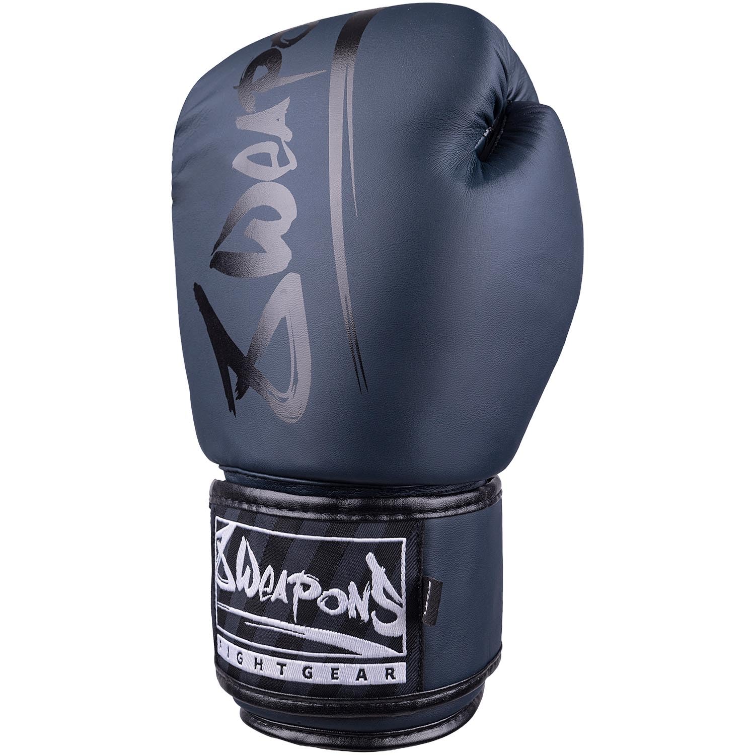 8 WEAPONS Boxhandschuhe Unlimited 2.0, Navy-schwarz, Training, Sparring und Wettkampf, Kunstleder, Perfekte Dämpfung und stabile Nähte, Handschuhe für Muay Thai, K1, Boxen, MMA und Kickboxen