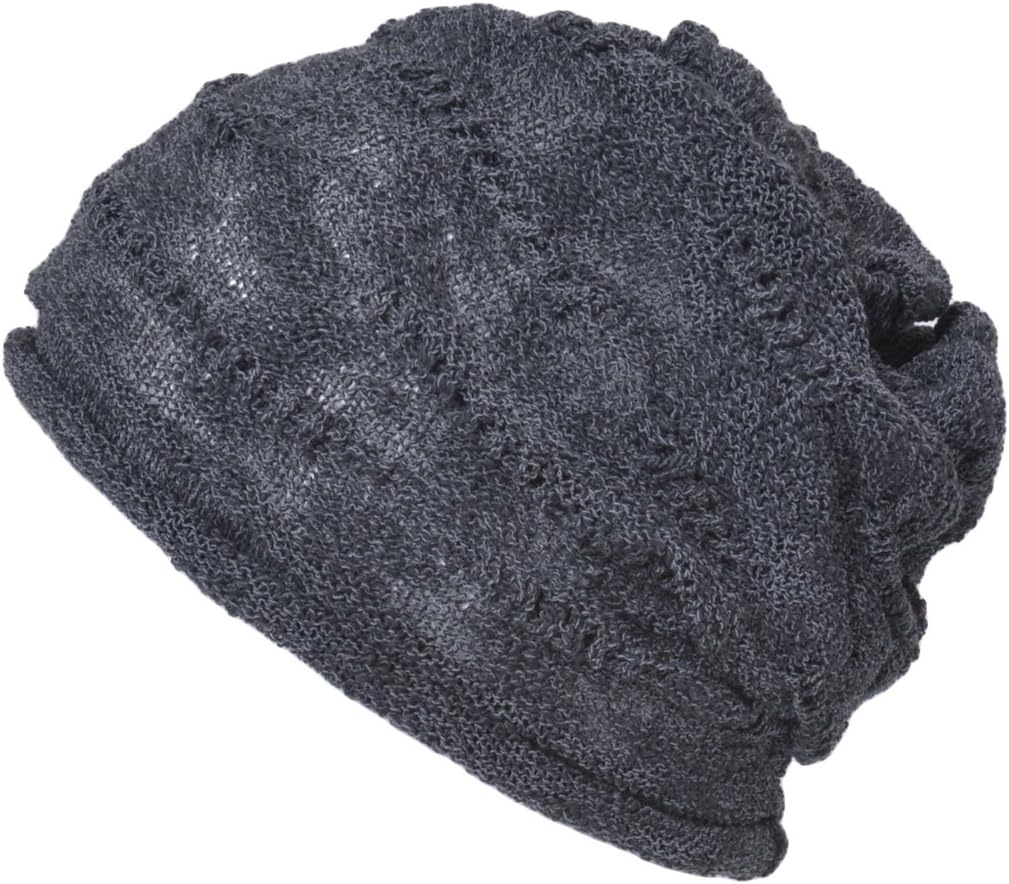 CHARM Mens Slouchy Summer Beanie - Womens Light-Weight Slouch Hat Cotton Cap