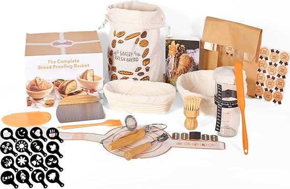 Bon Shopping Sourdough Bread Starter Kit with Banneton